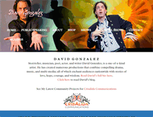 Tablet Screenshot of davidgonzalez.com